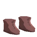 Deed: Simple Burlap Shoes - Red